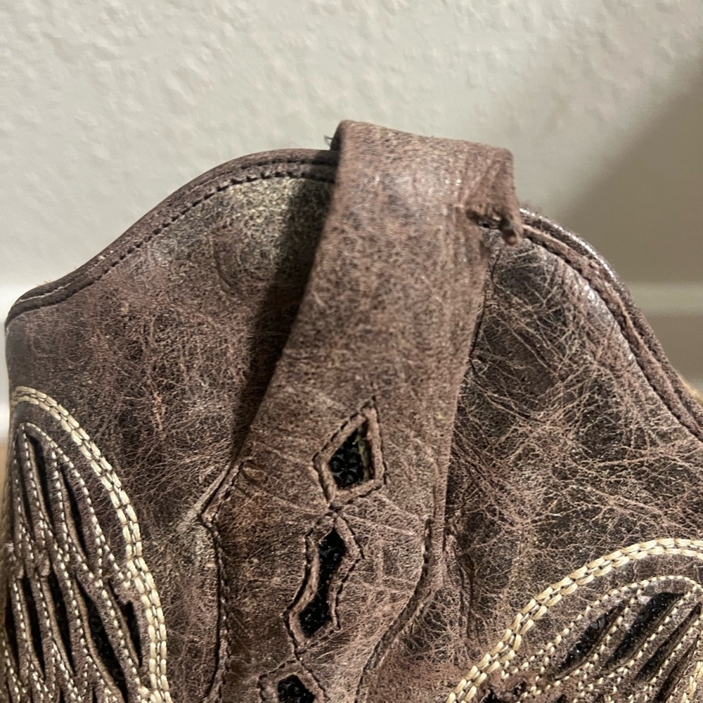 Corral Vintage Cowgirl cross wing angel Boots - Picture 6 of 6